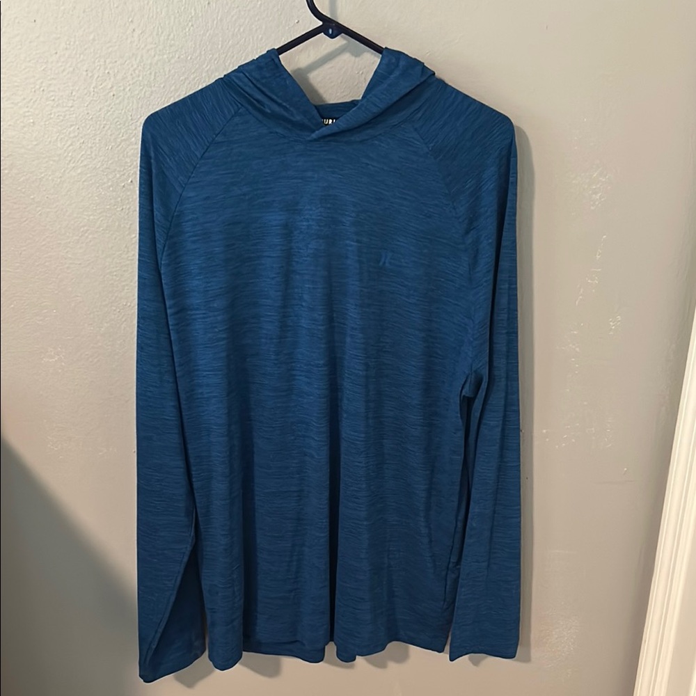 Hurley Blue Sweatshirt Hoodie Relaxed Fit